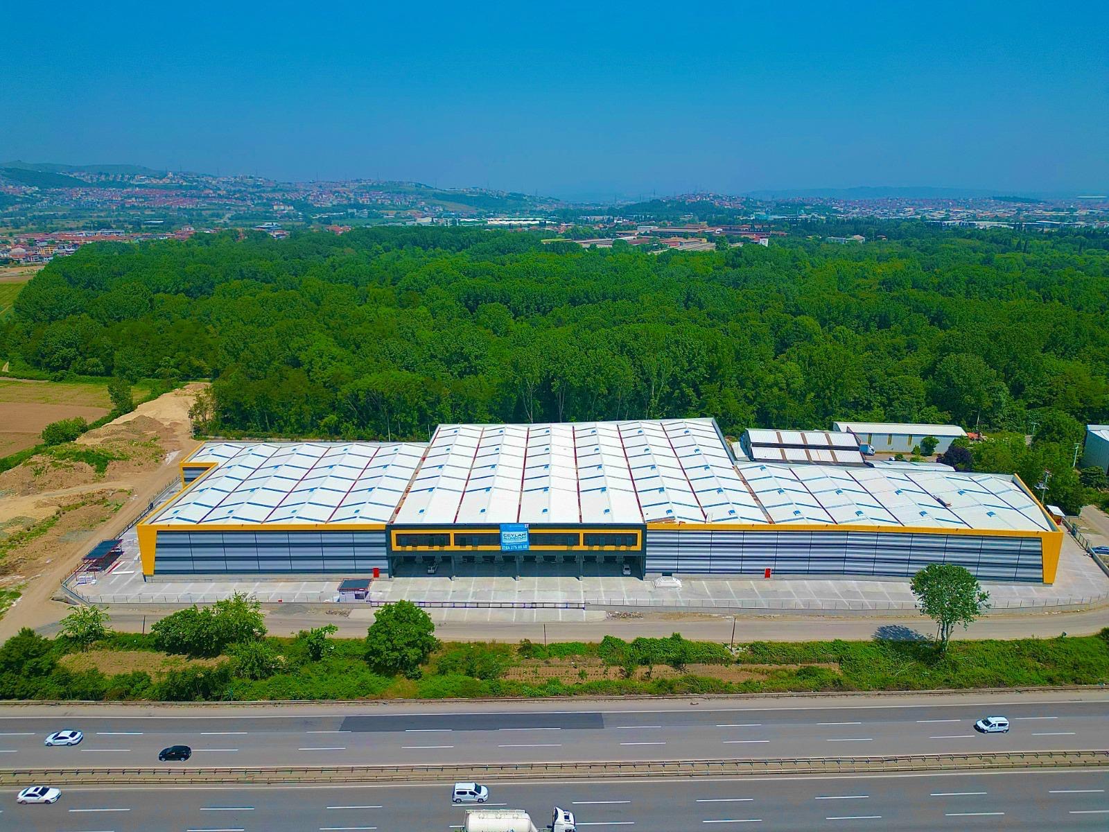 Çelik konstrüksiyon sanayi tesisi havadan görünüm - Arifiye, Sakarya