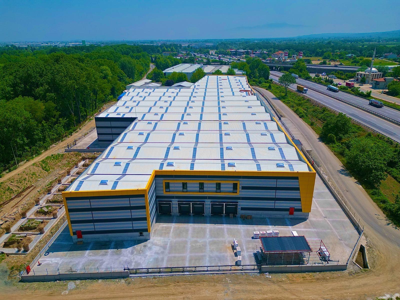 Çelik konstrüksiyon sanayi tesisi genel havadan görünüm - Arifiye, Sakarya